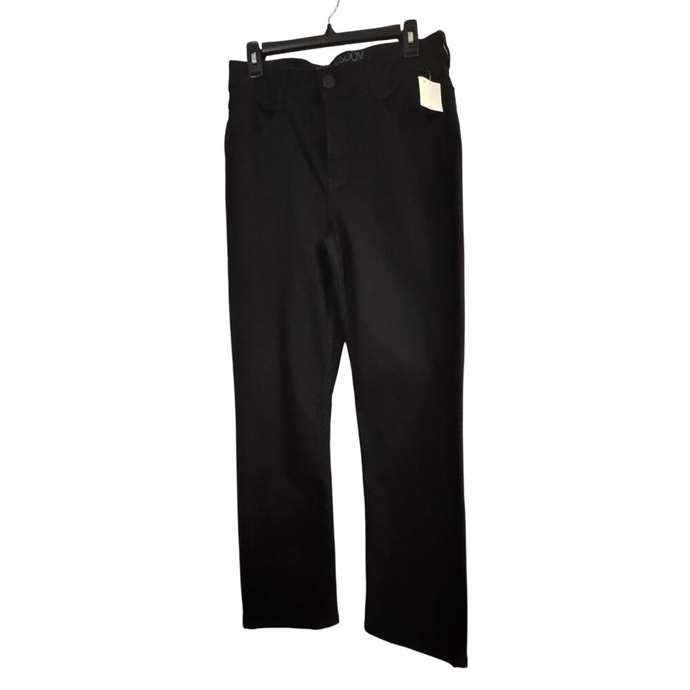 WIT & WISDOM NWT $78 Black Straight Leg Black Jeans
